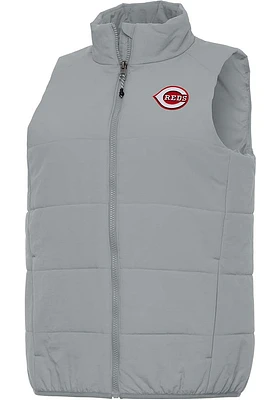 Antigua Cincinnati Reds Womens Grey Experience Vest