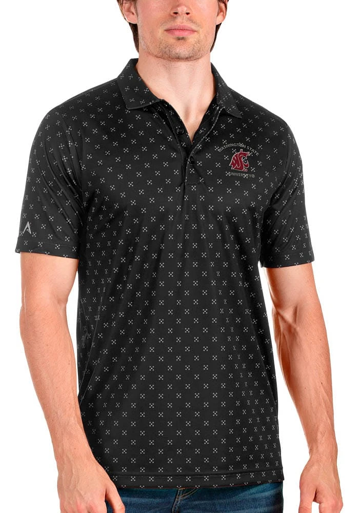 Antigua Washington State Cougars Mens Spark Short Sleeve Polo