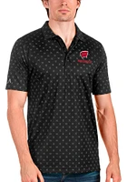 Mens Wisconsin Badgers Antigua Spark Short Sleeve Polo Shirt