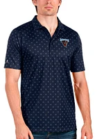 Antigua Maine Black Bears Mens Navy Blue Spark Short Sleeve Polo