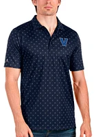 Antigua Villanova Wildcats Mens Navy Blue Spark Short Sleeve Polo