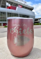 Kansas City Chiefs 10oz Rose Gold Stemless Wine Stainless Steel Stemless - Pink