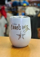 Dallas Cowboys 10oz Opal Script Logo Stainless Steel Stemless - White