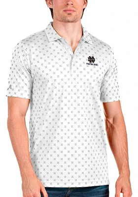 Antigua Notre Dame Fighting Irish Mens Spark Short Sleeve Polo