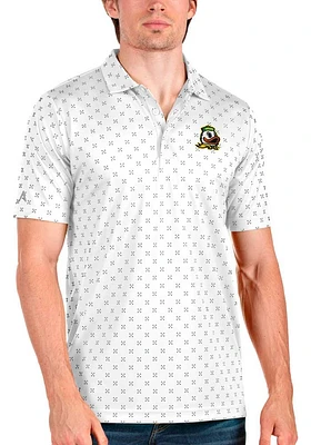 Mens Oregon Ducks Antigua Spark Short Sleeve Polo Shirt