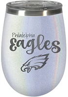 Philadelphia Eagles 10oz Opal Script Logo Stainless Steel Stemless - White