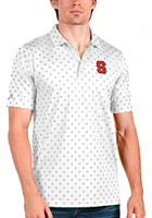 Antigua Syracuse Orange Mens Spark Short Sleeve Polo