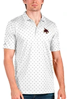 Antigua Texas State Bobcats Mens Spark Short Sleeve Polo