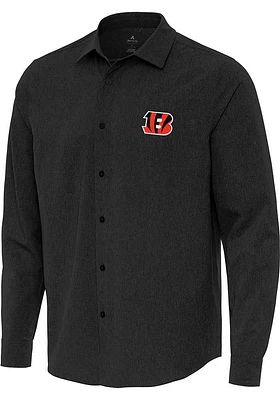 Antigua Cincinnati Bengals Mens Exposure Long Sleeve Dress Shirt