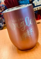 Philadelphia Eagles 10oz Rose Gold Stemless Wine Stainless Steel Stemless - Pink