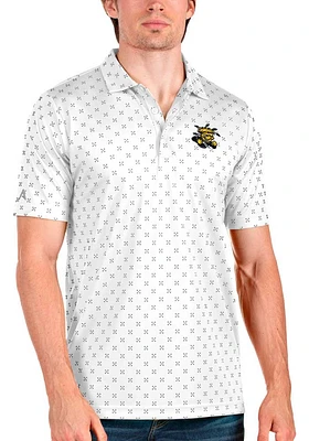 Antigua Wichita State Shockers Mens White Spark Short Sleeve Polo