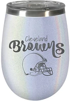 Cleveland Browns 10oz Opal Script Logo Stainless Steel Stemless - White