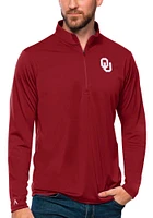 Antigua Oklahoma Sooners Mens Red Tribute Edition Long Sleeve Qtr Zip Pullover