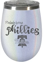 Philadelphia Phillies 10oz Opal Script Logo Stainless Steel Stemless - White