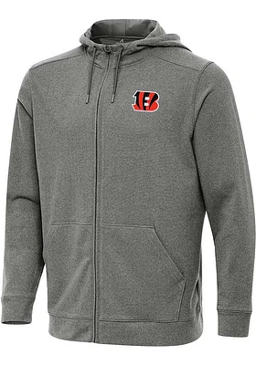 Antigua Cincinnati Bengals Mens Black Effortless Long Sleeve Full Zip Jacket