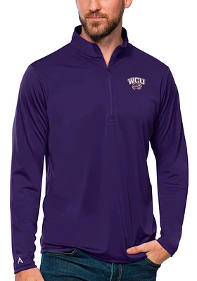 Antigua Western Carolina Mens Tribute Long Sleeve Qtr Zip Pullover