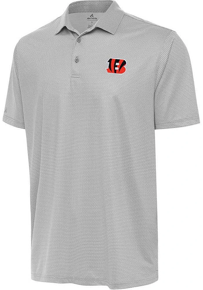 Antigua Cincinnati Bengals Mens White Rings Short Sleeve Polo