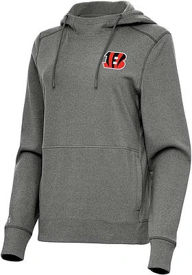 Antigua Cincinnati Bengals Womens Black Justice Hooded Sweatshirt