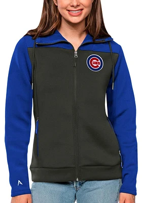 Antigua Chicago Cubs Womens Blue Protect Medium Weight Jacket