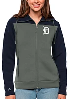 Antigua Detroit Tigers Womens Navy Blue Protect Medium Weight Jacket