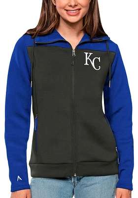Antigua Kansas City Royals Womens Blue Protect Medium Weight Jacket