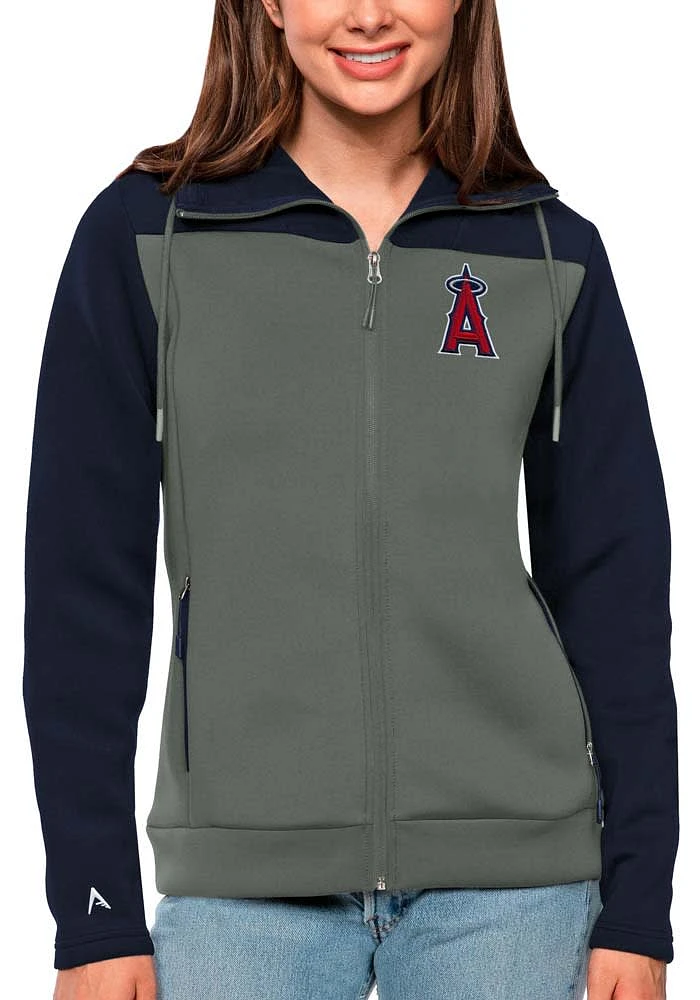 Antigua Los Angeles Angels Womens Navy Blue Protect Medium Weight Jacket