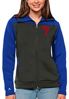 Antigua Philadelphia Phillies Womens Blue Protect Medium Weight Jacket