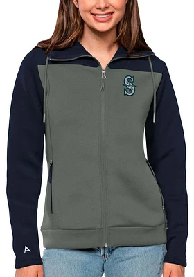 Antigua Seattle Mariners Womens Navy Blue Protect Medium Weight Jacket