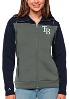 Antigua Tampa Bay Rays Womens Navy Blue Protect Medium Weight Jacket
