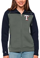 Antigua Texas Rangers Womens Navy Blue Protect Medium Weight Jacket