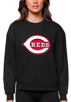 Antigua Cincinnati Reds Womens Full Front Victory Crew Sweatshirt