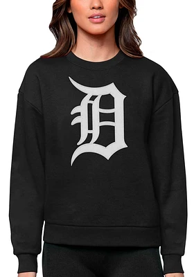 Antigua Detroit Tigers Womens Full Front Victory Crew Sweatshirt
