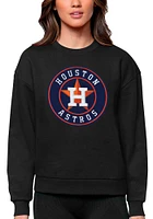 Antigua Houston Astros Womens Full Front Victory Crew Sweatshirt