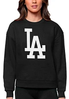 Antigua Los Angeles Dodgers Womens Full Front Victory Crew Sweatshirt