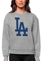 Antigua Los Angeles Dodgers Womens Full Front Victory Crew Sweatshirt