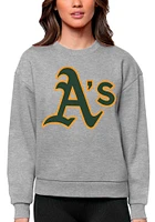 Antigua Oakland Athletics Womens Full Front Victory Crew Sweatshirt