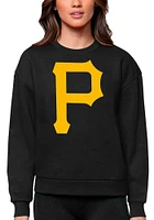 Antigua Pittsburgh Pirates Womens Full Front Victory Crew Sweatshirt