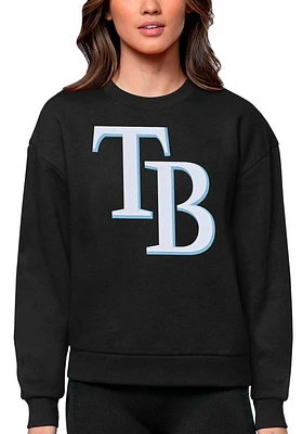 Antigua Tampa Bay Rays Womens Full Front Victory Crew Sweatshirt