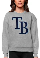 Antigua Tampa Bay Rays Womens Full Front Victory Crew Sweatshirt