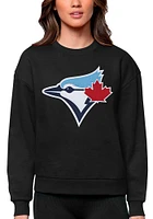 Antigua Toronto Blue Jays Womens Full Front Victory Crew Sweatshirt
