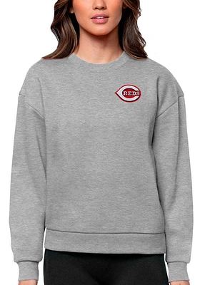 Antigua Cincinnati Reds Womens Victory Crew Sweatshirt