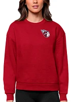Antigua Cleveland Guardians Womens Red Victory Crew Sweatshirt