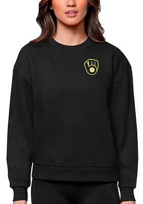 Antigua Milwaukee Brewers Womens Victory Crew Sweatshirt