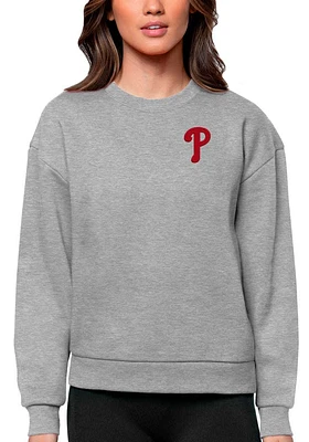 Antigua Philadelphia Phillies Womens Victory Crew Sweatshirt