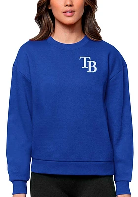 Antigua Tampa Bay Rays Womens Victory Crew Sweatshirt