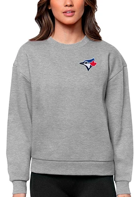 Antigua Toronto Blue Jays Womens Victory Crew Sweatshirt