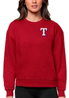 Antigua Texas Rangers Womens Victory Crew Sweatshirt