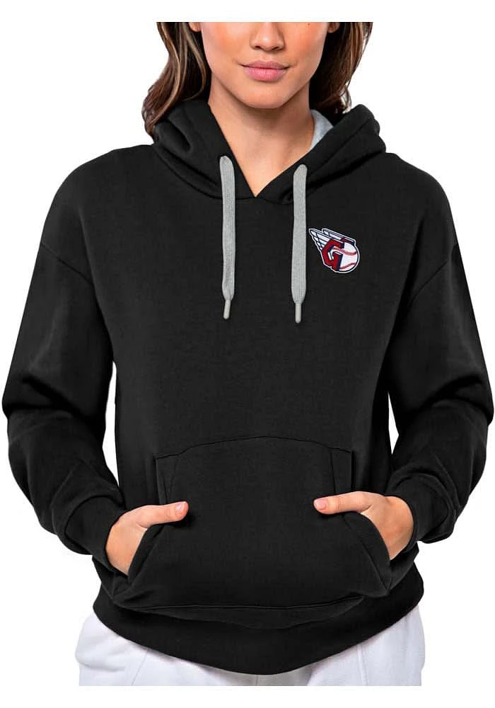Antigua Cleveland Guardians Womens Victory Hooded Sweatshirt