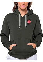 Antigua New York Mets Womens Charcoal Victory Hooded Sweatshirt
