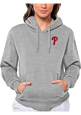 Antigua Philadelphia Phillies Womens Victory Hooded Sweatshirt